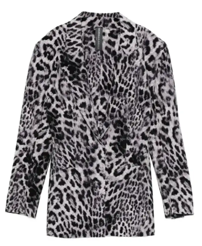 Emily In Paris S05 Ashley Park Leopard Print Blazer Front