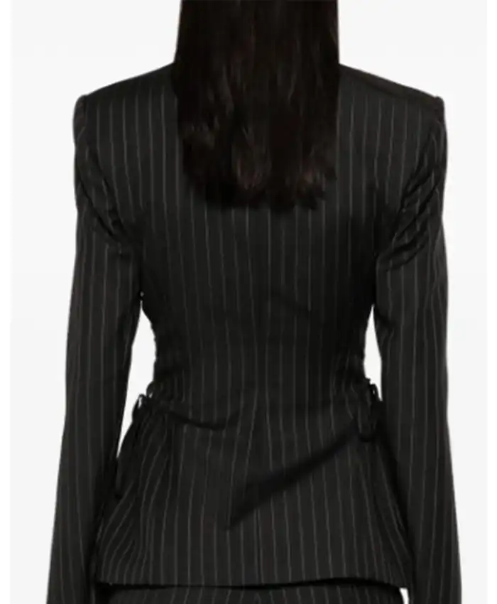 Emily In Paris S05 Ashley Park Pinstriped Blazer Back