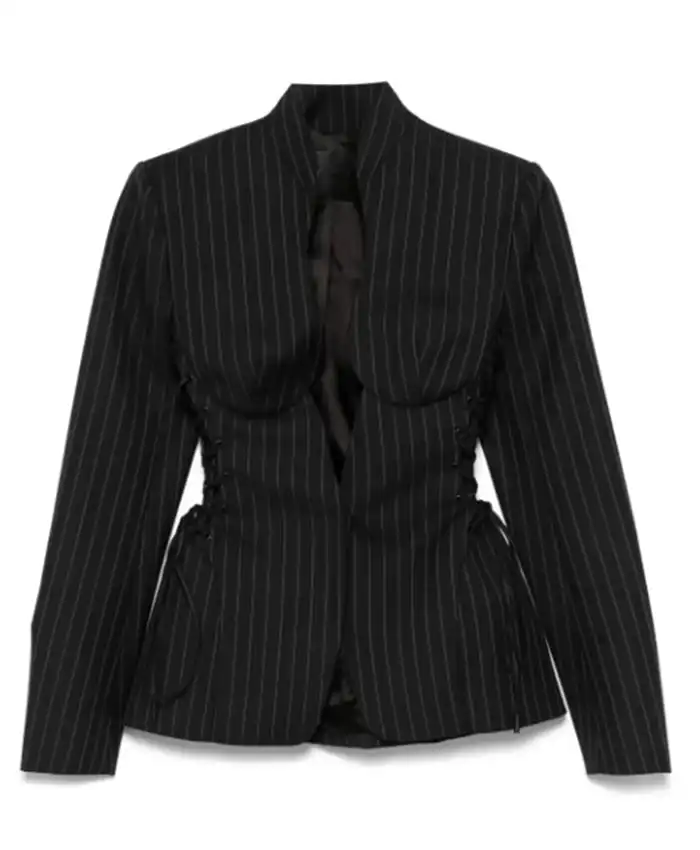 Emily In Paris S05 Ashley Park Pinstriped Blazer Front