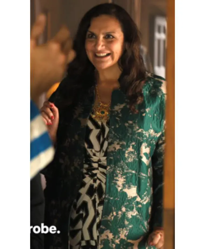 Emily In Paris S05 Laurence Gormezano Green Wrap Coat