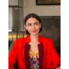 Emily In Paris S05 Lily Collins Red Blazer