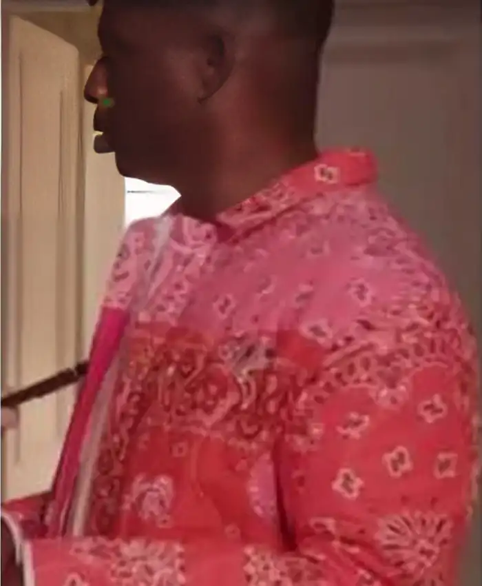 Emily In Paris Samuel Arnold Red Patchwork Printed Jacket
