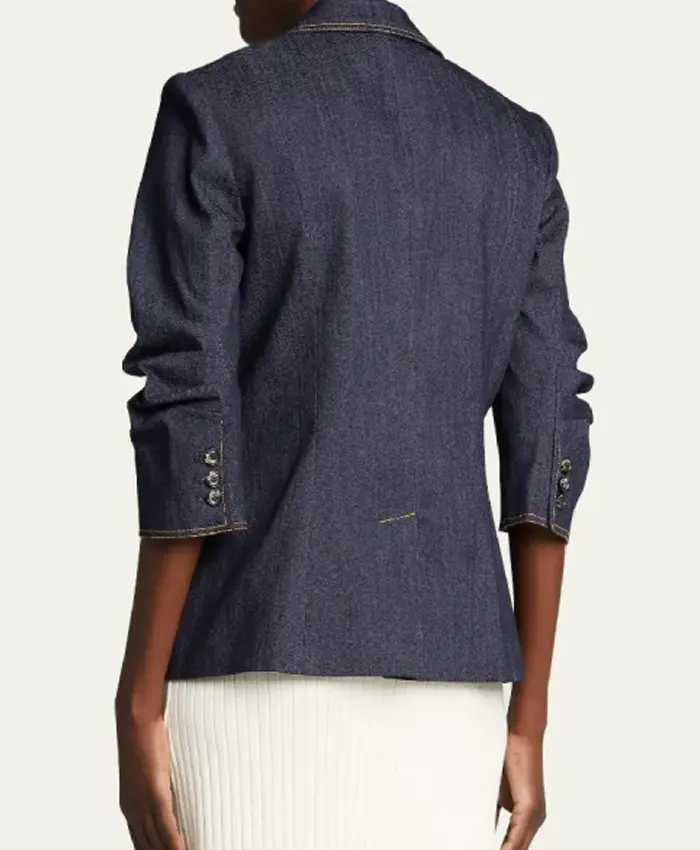 Access Hollywood 2025 Emily Orozco Denim Blazer - Image 3