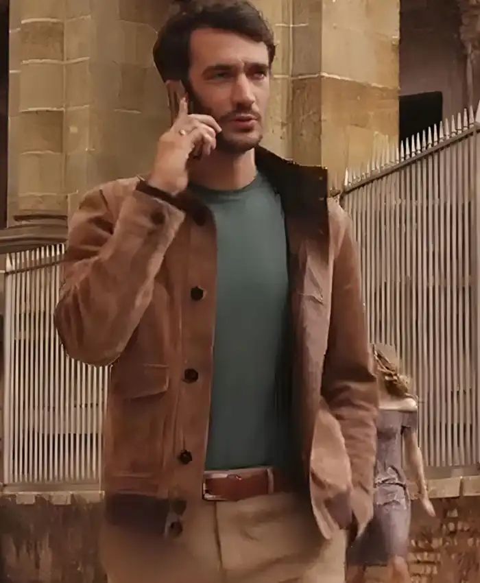 Emily In Paris Eugenio Franceschini Brown Jacket