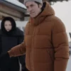 Emily In Paris Gabriel Brown Puffer Jacket