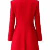 Emily In Paris Lily Collins Emily Cooper Red Long Coat