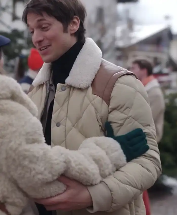 Emily In Paris Lucas Bravo Quilted Jacket