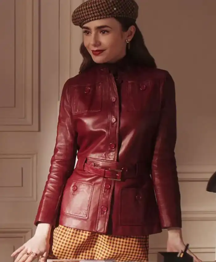 Emily In Paris S04 Emily Cooper Leather Jacket