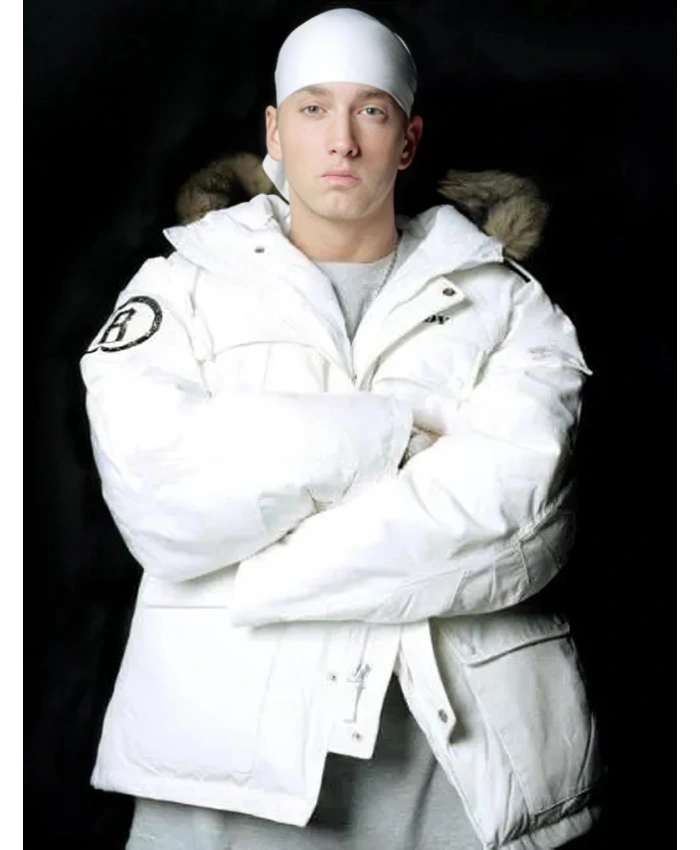 Eminem White Puffer Jacket