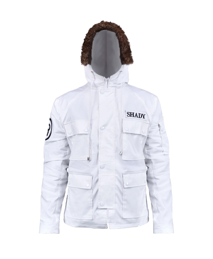 Eminem White Puffer Jacket - Image 3