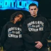 Eminem X Detroit Lions Helmet Black Fleece Hoodie
