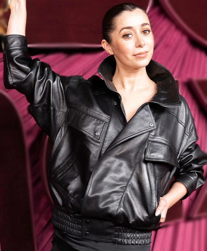 Emmy Award Cristin Milioti Leather Jacket
