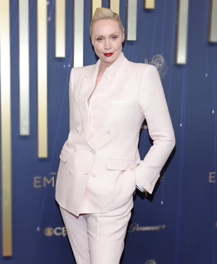 Emmys Red Carpet 2025 Gwendoline Christie Suit