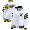 Erin Andrews Denver Nuggets White Fleece Jacket