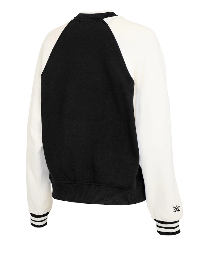 Erin Andrews SummerSlam Black and White Varsity Jacket