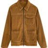 Etalk 2025 Suede Tom Burke Brown Jacket