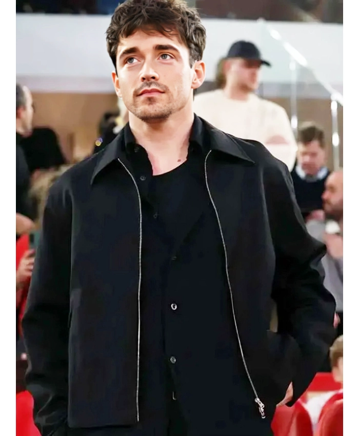 Euroleague 2025 Charles Leclerc Black Cotton Jacket