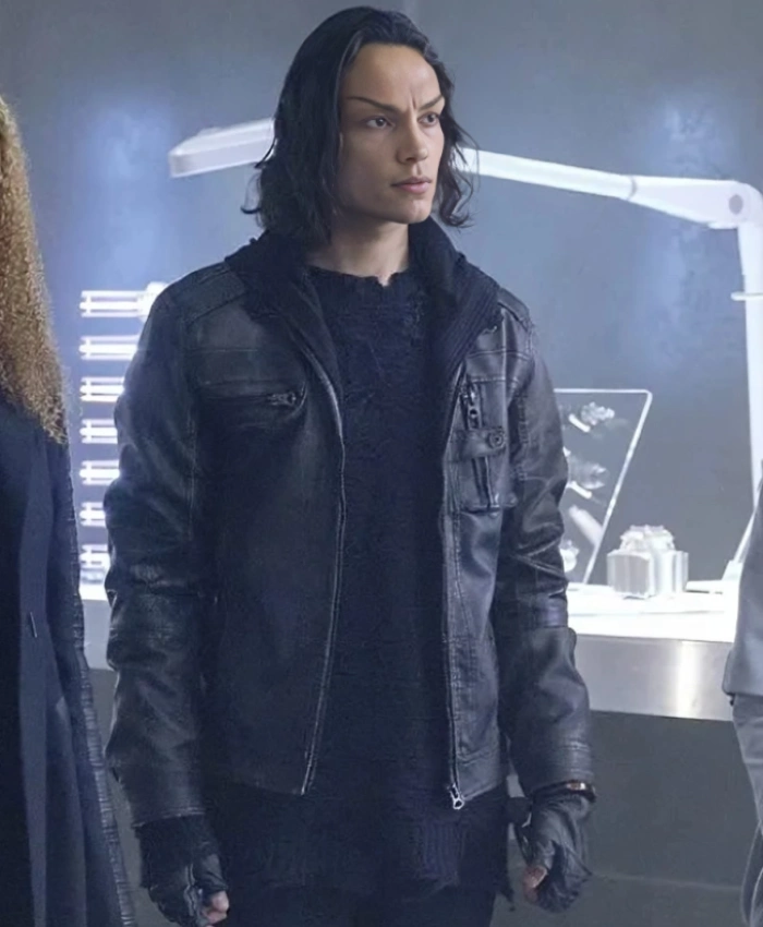Evan Evagora Star Trek Picard Elnor Leather Jacket