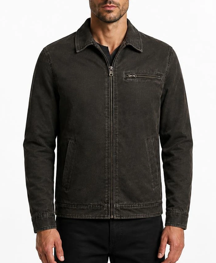 Evil Dead Burn 2026 Hunter Doohan Leather Jacket Mens