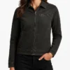 Evil Dead Burn 2026 Hunter Doohan Leather Jacket Womens