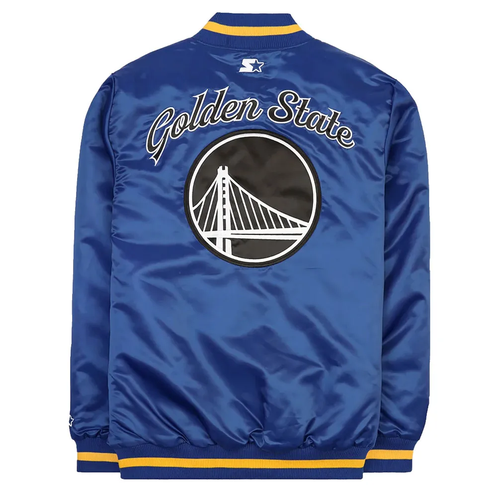 Exclusive Golden State Warriors Blue Jacket Back