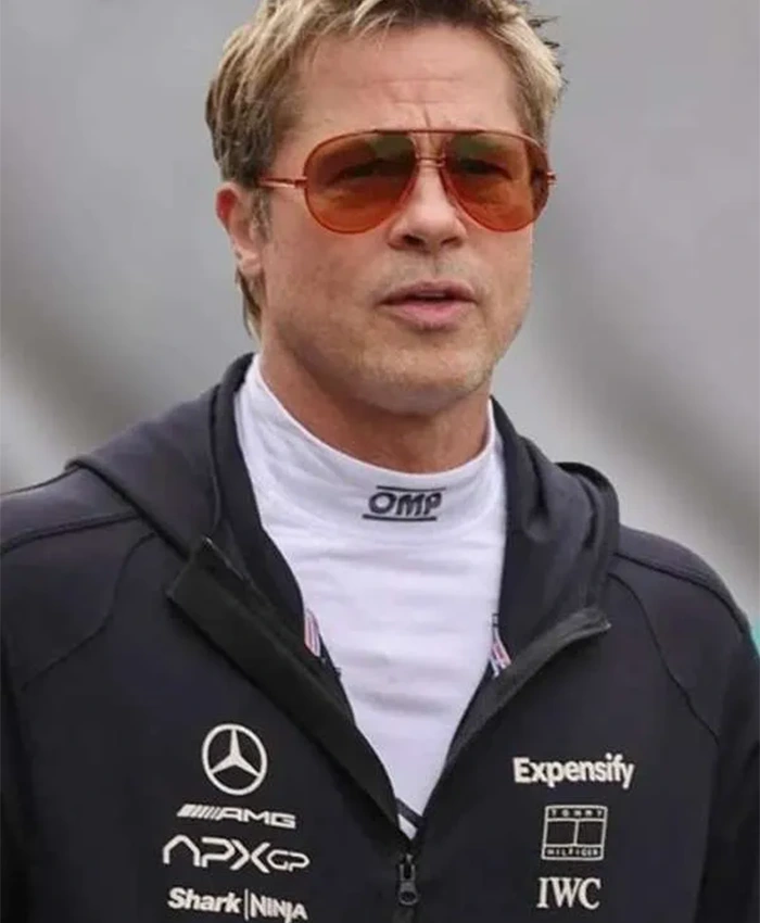 F1 Brad Pitt Black Hoodie - Image 3