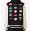 F1 F175 Logo Varsity Black And White Jacket
