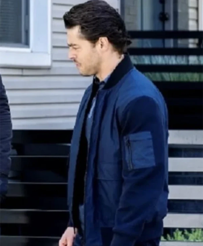 FBI Chris Petrovski Blue Bomber Jacket