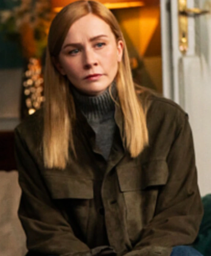 FBI International S04 Eva Jane Willis Suede Leather Jacket