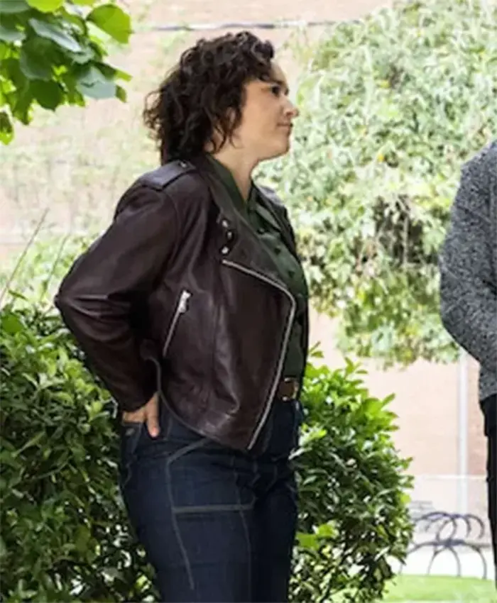 FBI Most Wanted S06 Hana Gibson Dark Purple Leather Jacket