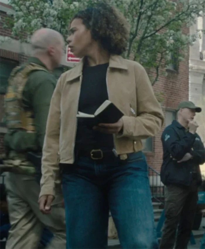 FBI Most Wanted S06 Sheryll Barnes Brown Suede Jacket