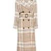 FBI S07 Comfort Clinton Plaid Trench Coat