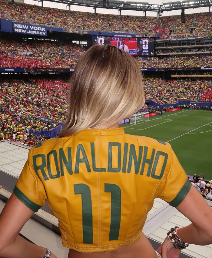 FIFA 2026 Brazil Lily Rowland Leather Jacket