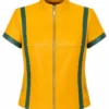 FIFA 2026 Brazil Lily Rowland Yellow Leather Jacket