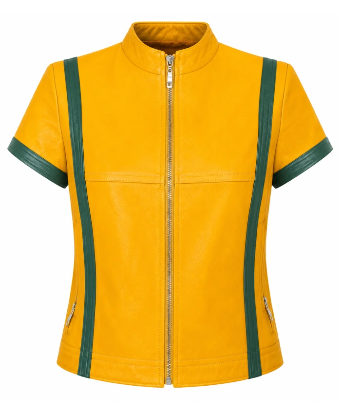 FIFA 2026 Brazil Lily Rowland Yellow Leather Jacket