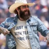 FIFA World Cup 2026 Final Post Malone Blue Denim Jacket