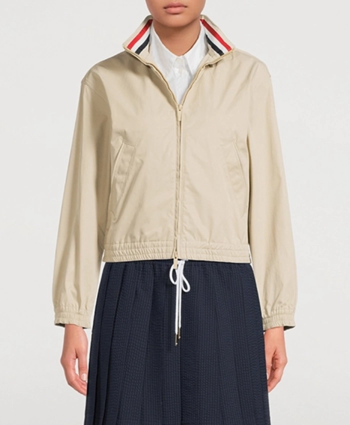 FIFA World Cup 2026 First Lady Melania Trump Thom Nylon Tech Beige Jacket Sale