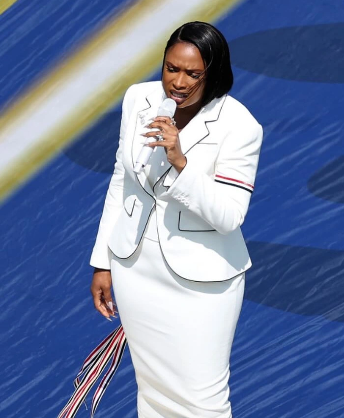 FIFA World Cup 2026 Jennifer Hudson Custom Thom Browne White Blazer Sale