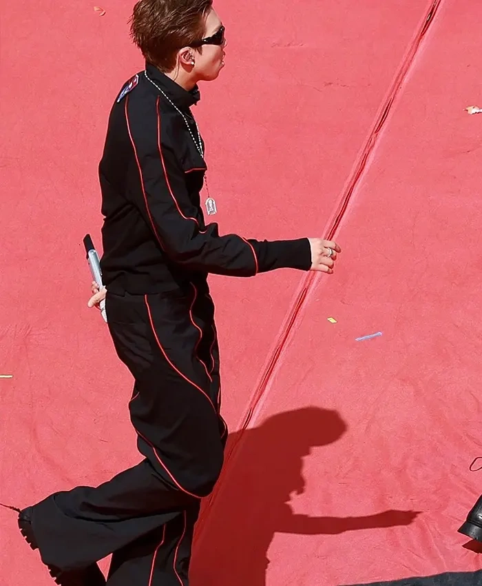 FIFA World Cup Final Halftime Show BTS Kim Nam joon Black Tracksuit