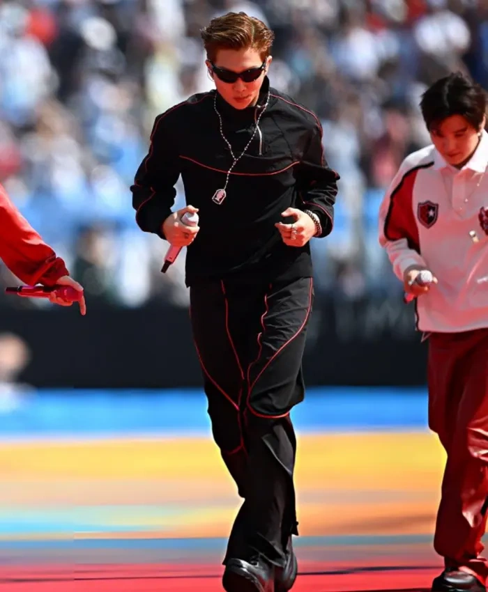 FIFA World Cup Final Halftime Show BTS Kim Nam joon Tracksuit
