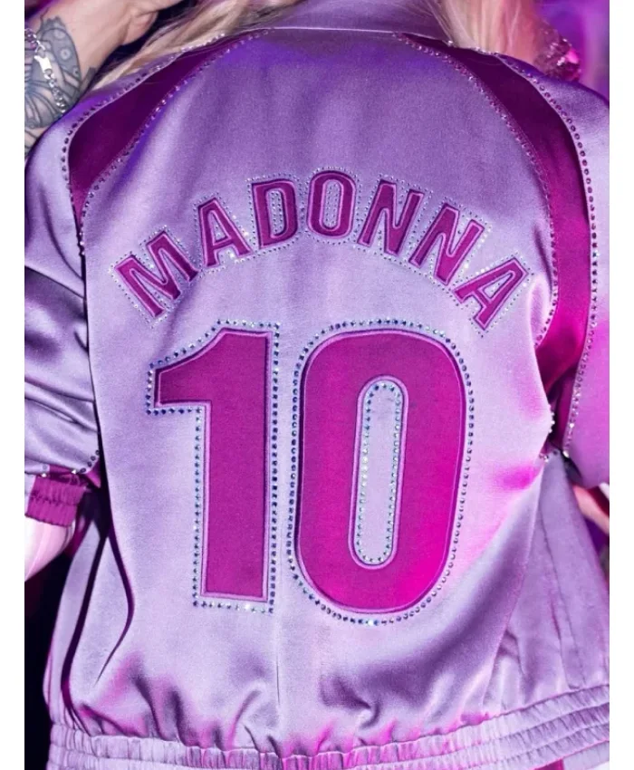 FIFA World Cup Final Halftime Show Madonna Purple Jacket