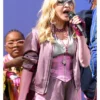 FIFA World Cup Final Halftime Show Madonna Purple Satin Jacket Sale