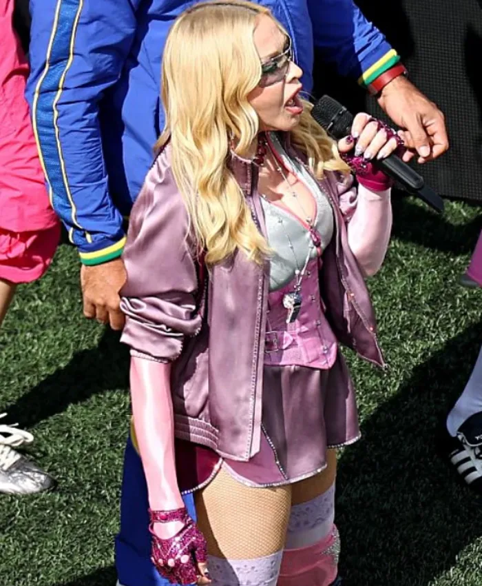 FIFA World Cup Final Halftime Show Madonna Satin Jacket