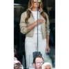 FIFA World Cup First Lady Melania Trump Thom Nylon Tech Beige Track Jacket