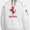 Ferrari F1 Vintage White Racing Jacket 2026