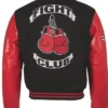 Fight Club Boxing Black Red Varsity Jacket