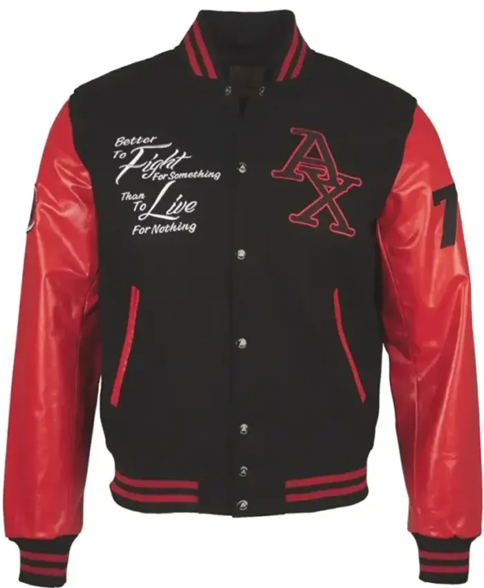 Fight Club Boxing Black And Red Varsity Jacket