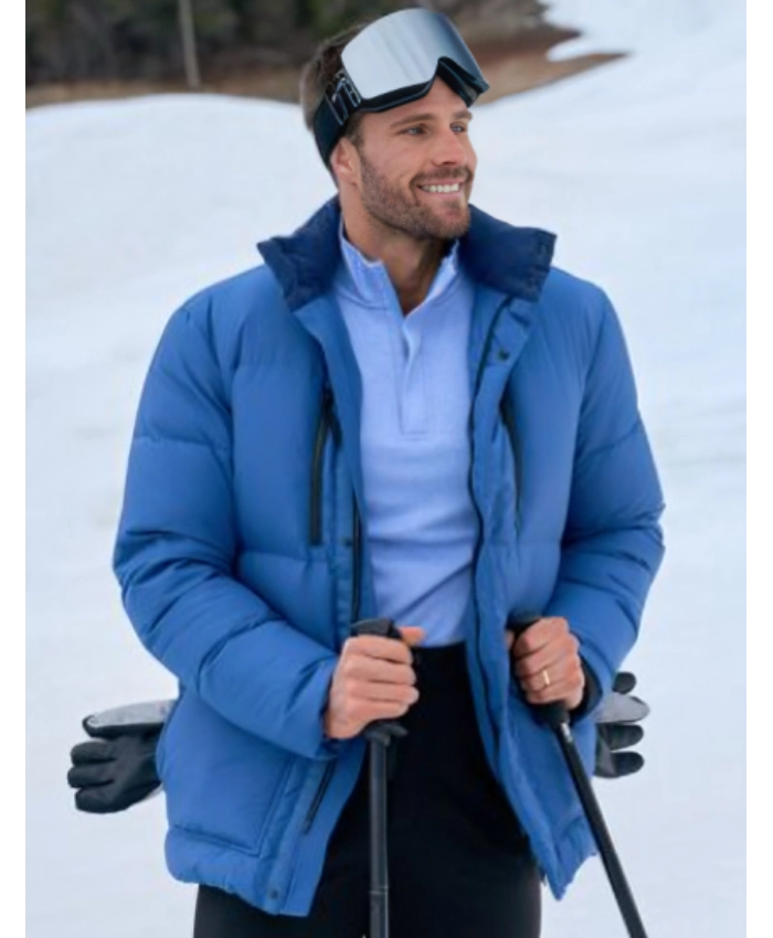 Finding Mr Christmas Season 02 Blue Ski Puffer Jacket