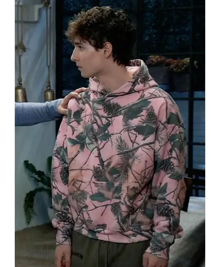 Finn Francis Carr General Hospital 2025 Rocco Falconeri Pink Camo Print Hoodie