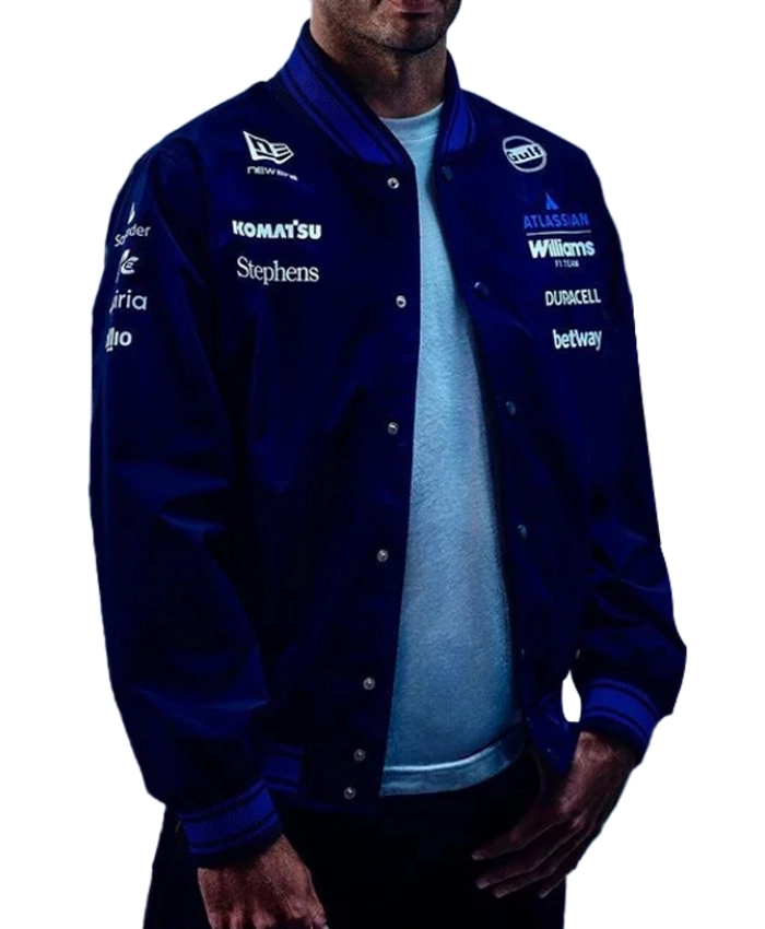 Formula 1 Team Williams Racing 2026 Navy Varsity Jacket